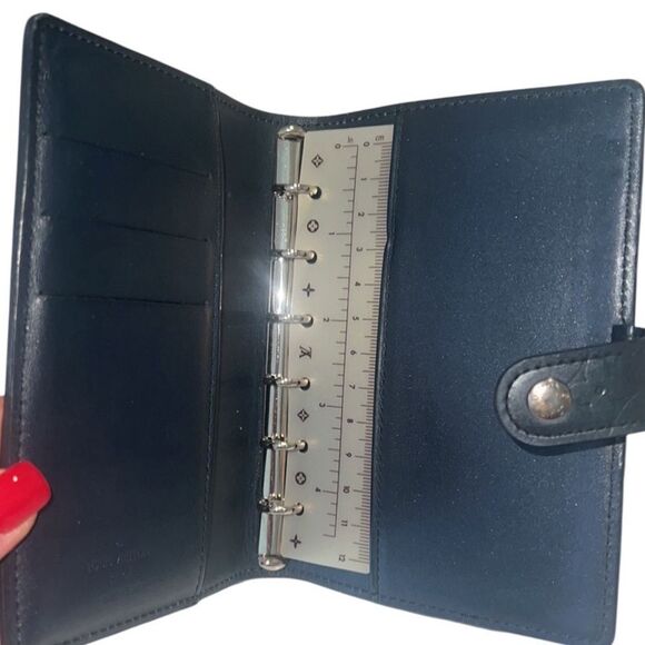 Louis Vuitton.Black Vernis Matte Embossed Leather Agenda With Ruler CA0062 - Picture 4 of 13